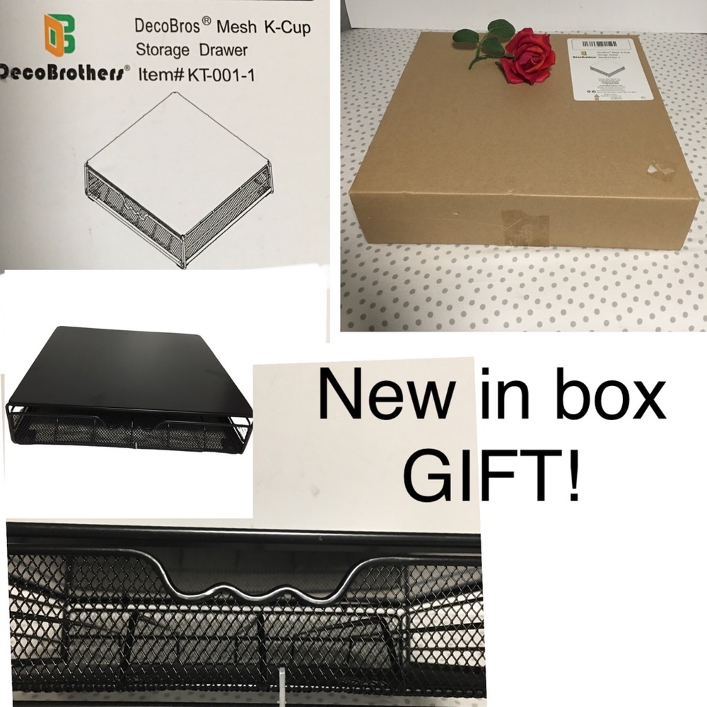 🌹K-Cup Storage Drawer Deco bros mesh KT-001-1 Black NIB GIFT IDEA